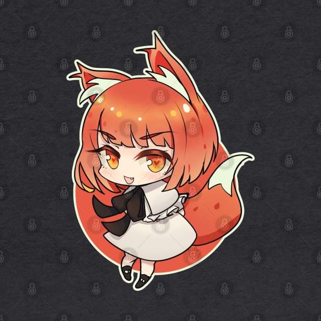 Cute little chibi fox girl by PichyPoy